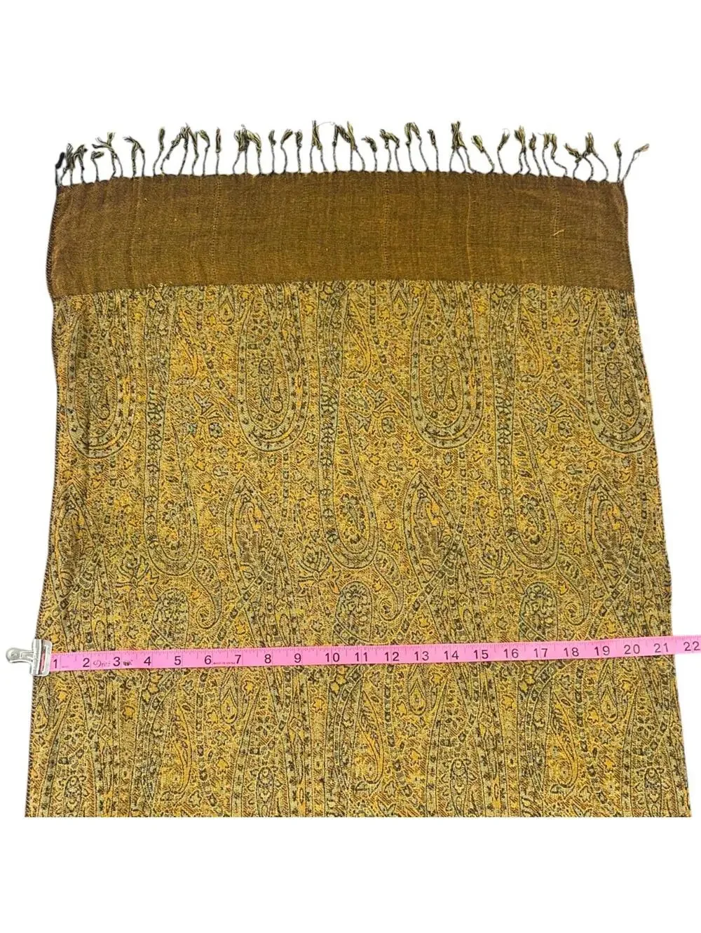 The Golden Paisley Scarf